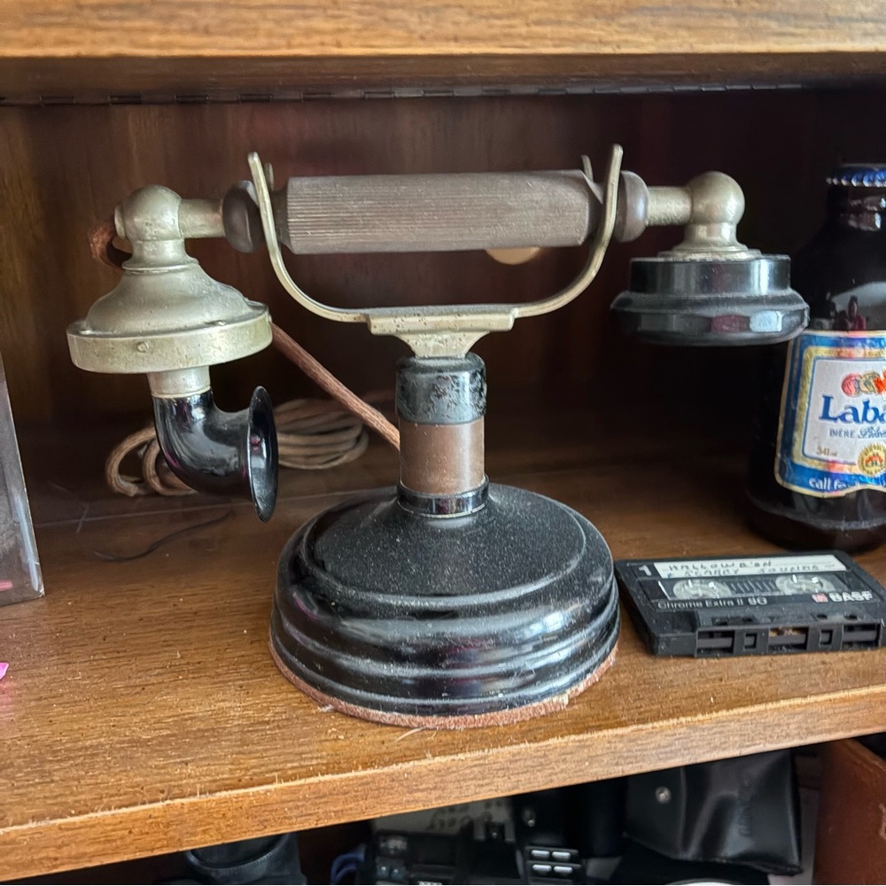 Vintage Black Rotary Telephone